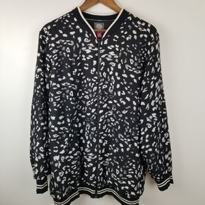 Vince Camuto Animal Print Bomber Jacket